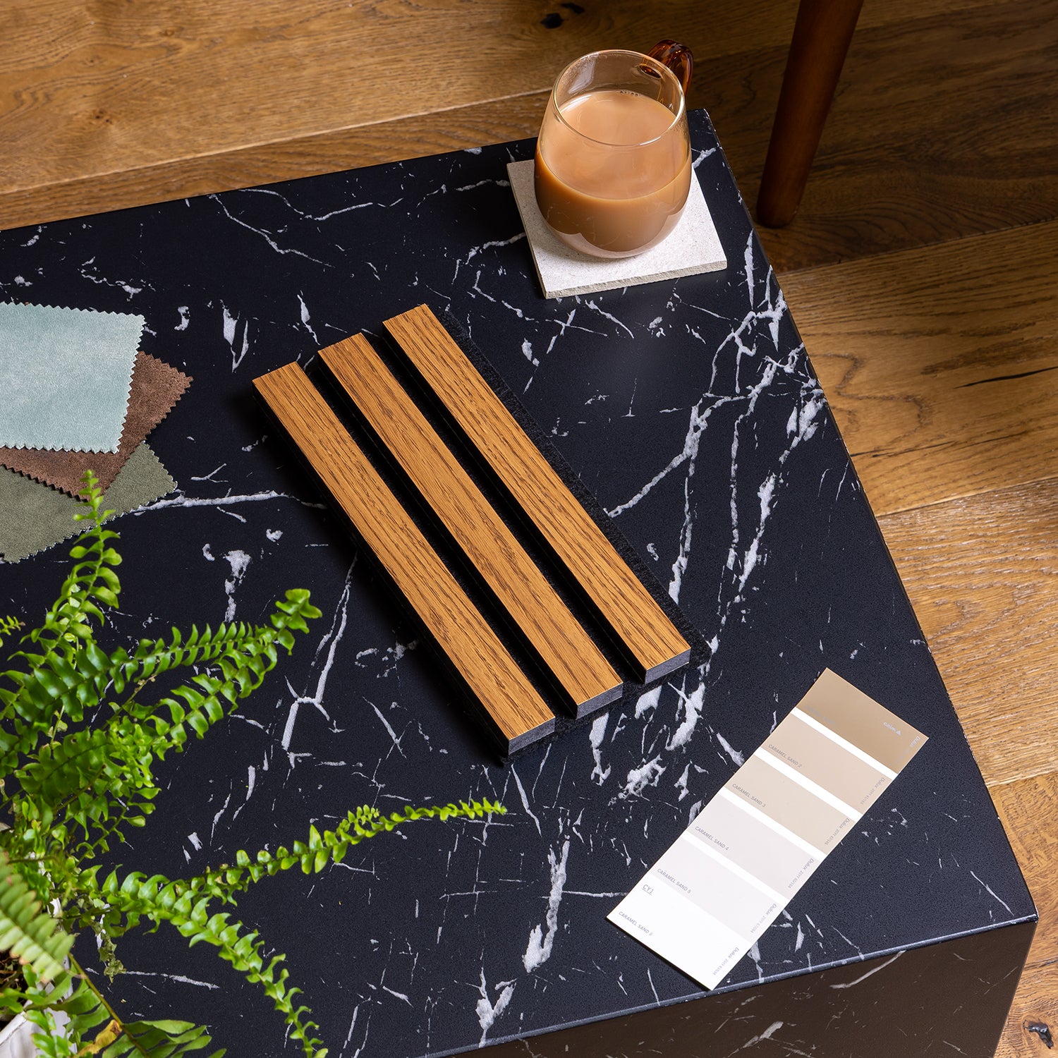 SlatWall Acoustic Dark Oak Sample