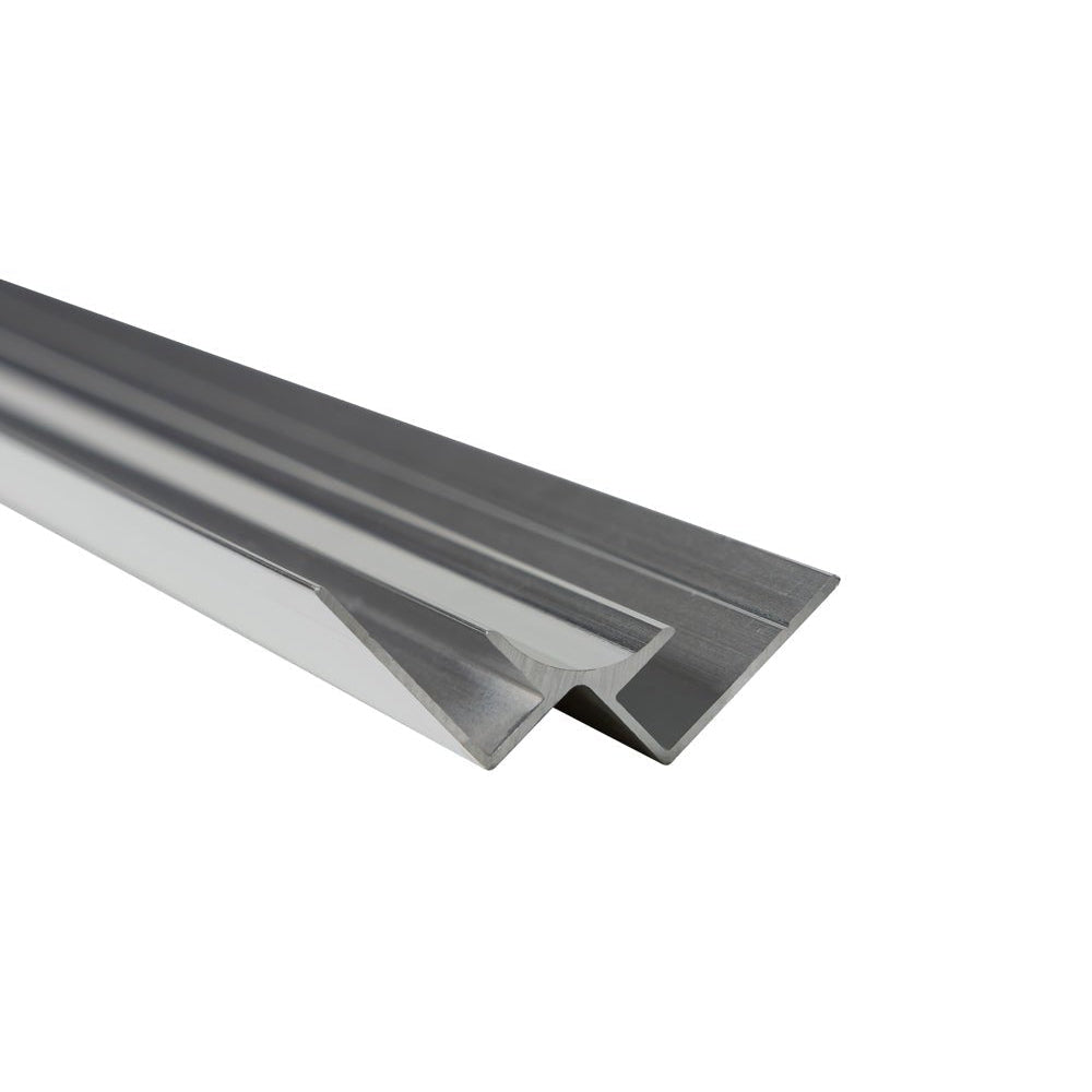 Elemence Polished Silver Aluminium Internal Corner Trim