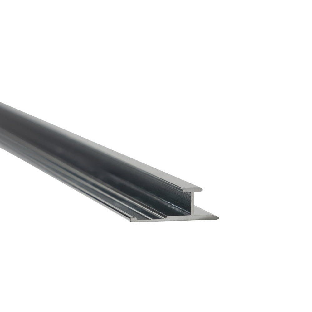 Elemence Polished Silver Aluminium H Joint Trim