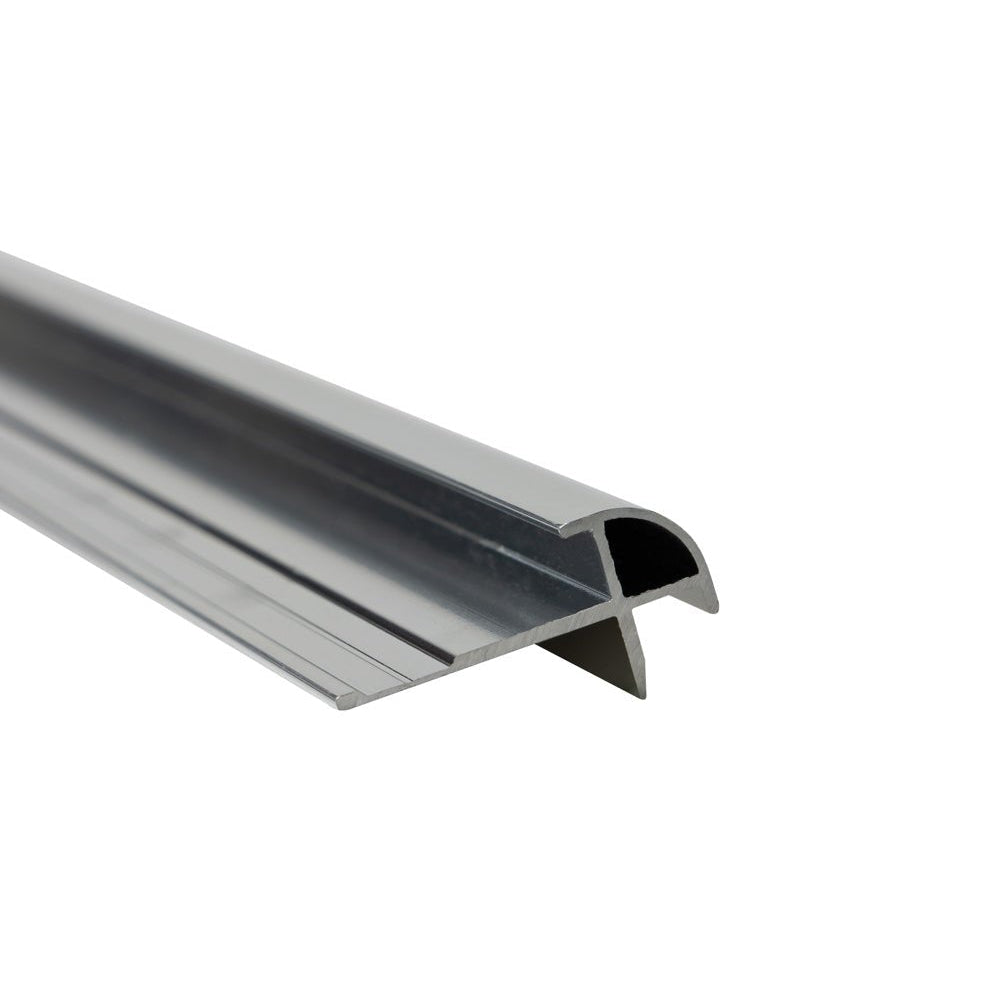Elemence Polished Silver Aluminium External Corner Trim
