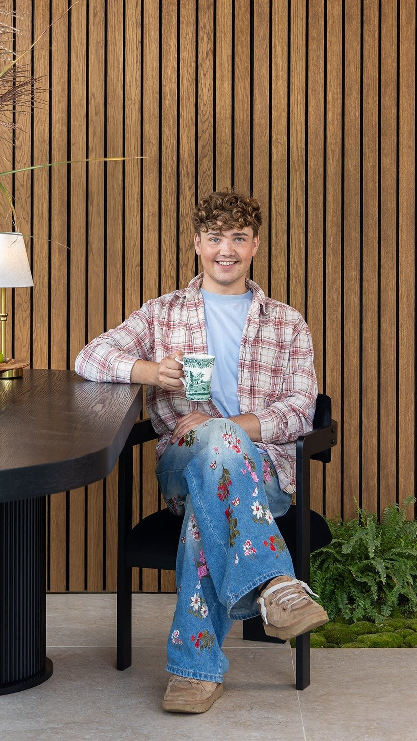 SlatWall Grand Acoustic Dark Oak Panel