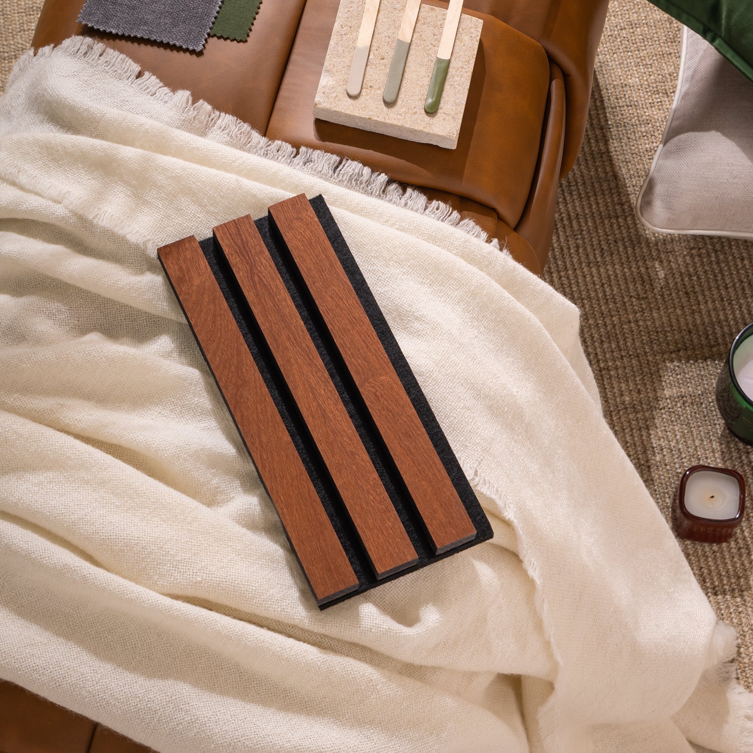 SlatWall Acoustic Sapele Sample