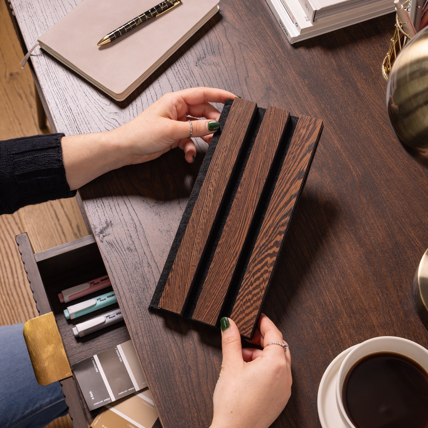 SlatWall Acoustic Wenge Sample