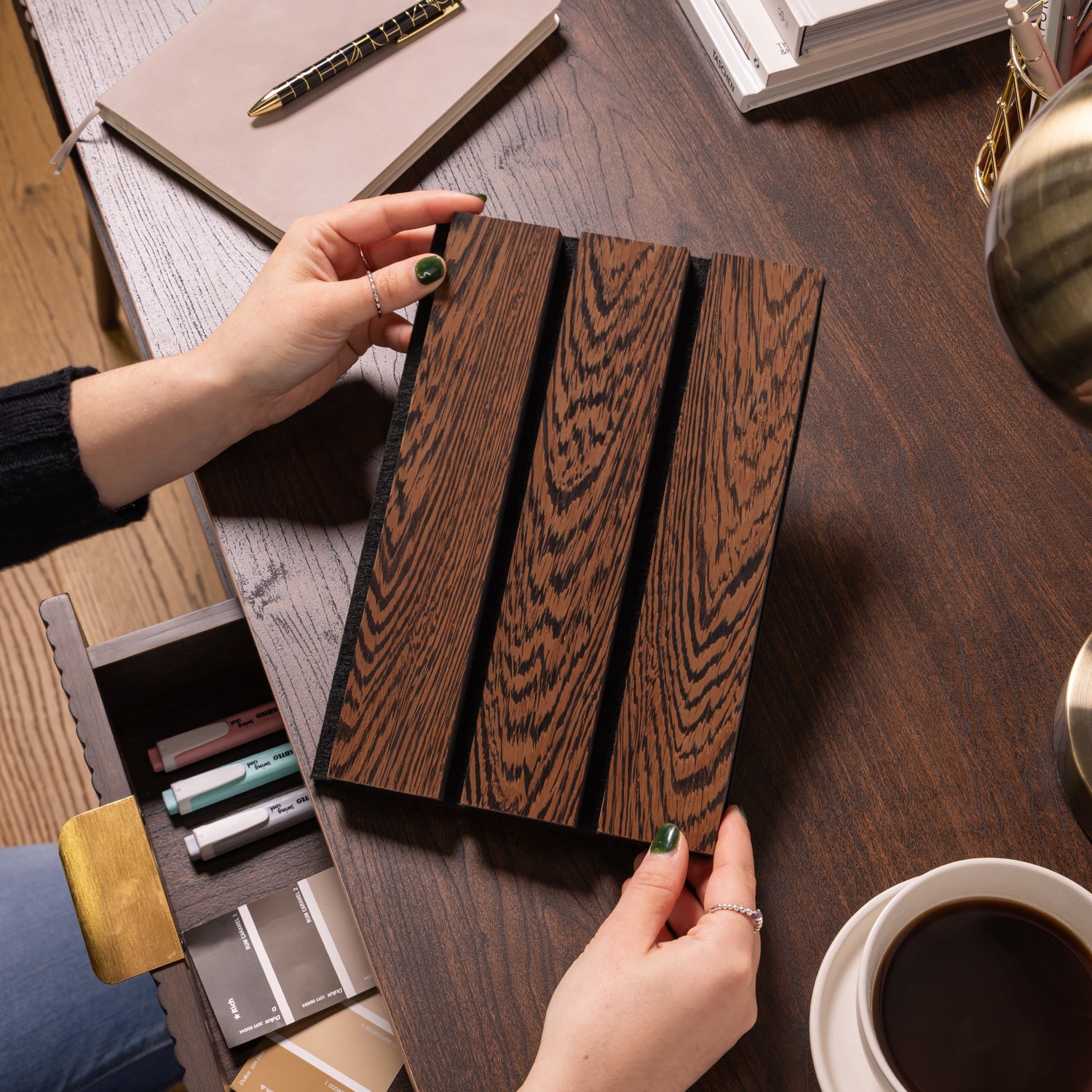 SlatWall Grand Acoustic Wenge Sample