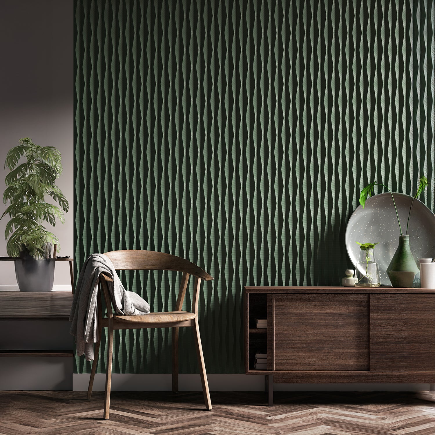 Orac Ridge 3D Paintable Wall Panel