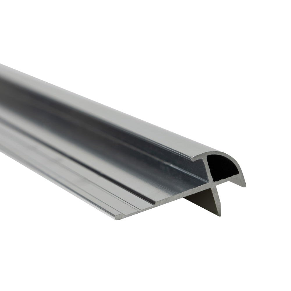 Sivara Polished Silver Aluminium External Corner Trim