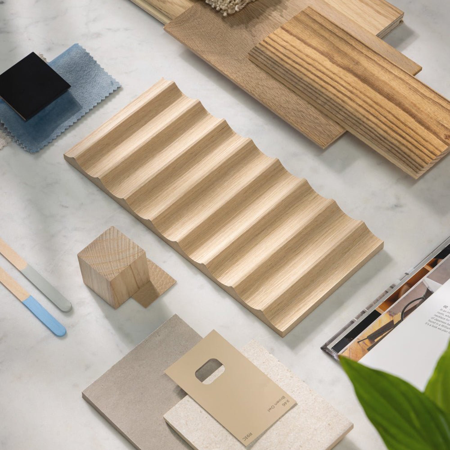 Arborelle Natural Oak Fluted Sample