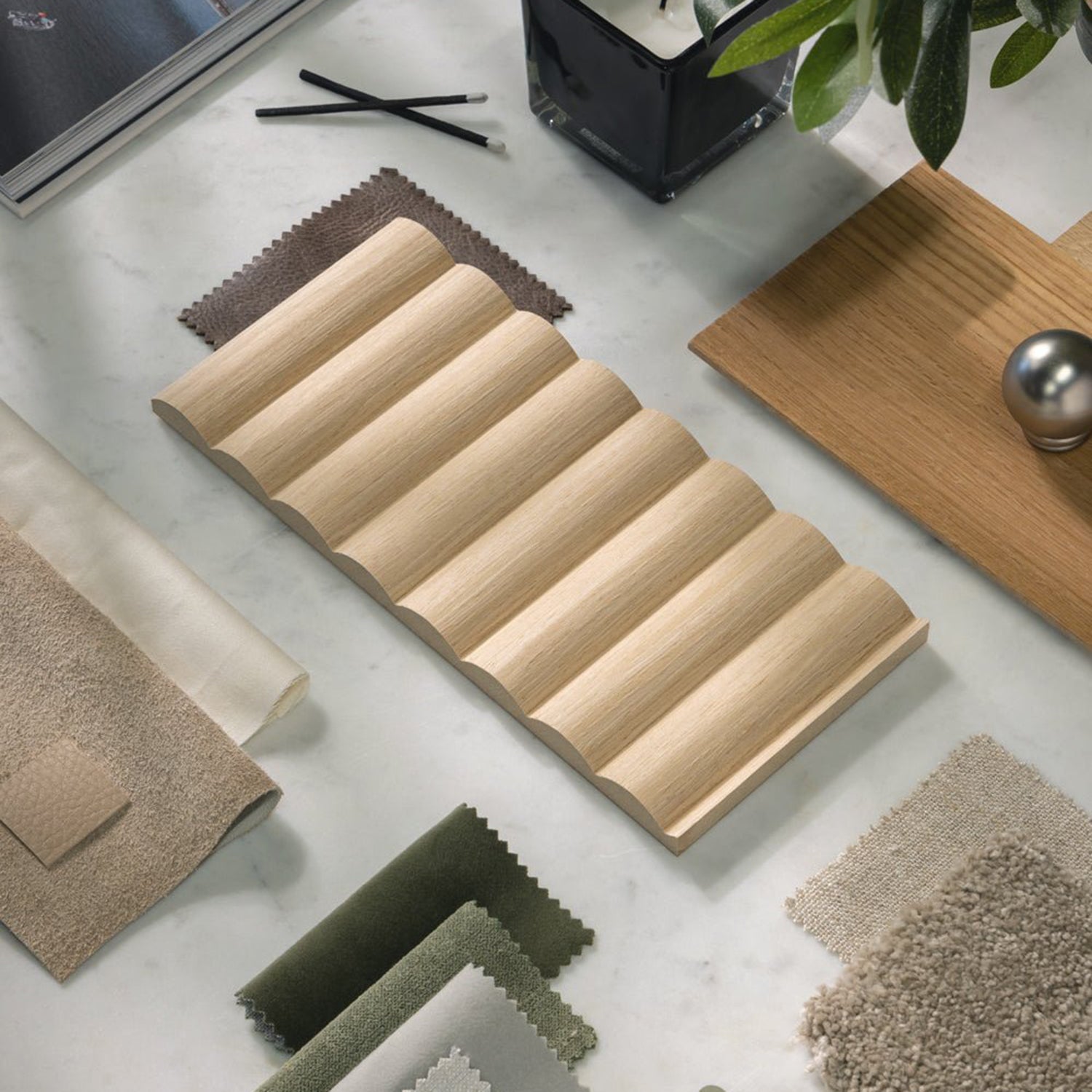 Arborelle Natural Oak Reeded Sample