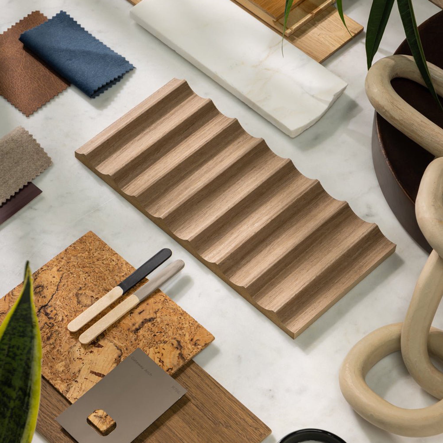 Arborelle Walnut Fluted Sample