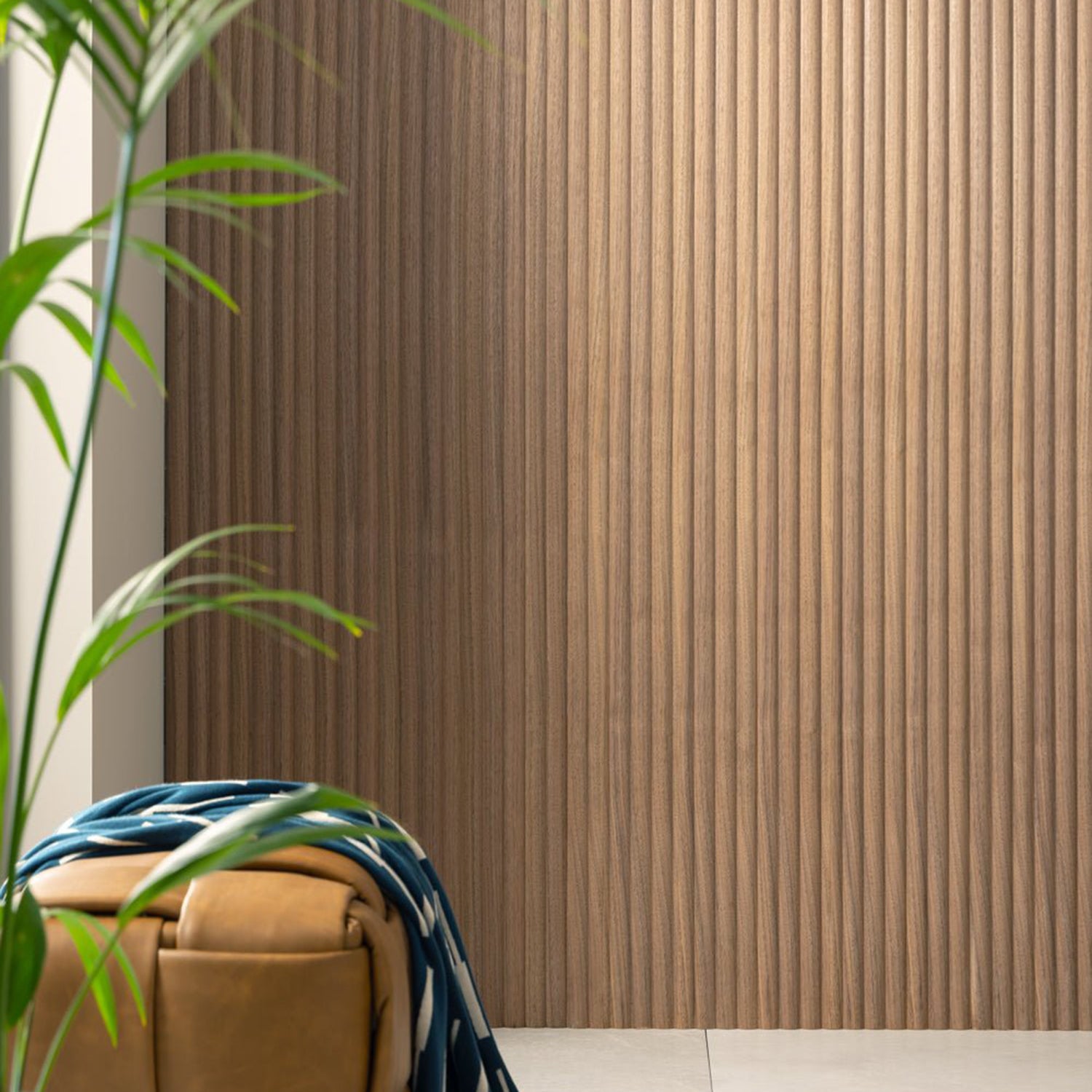 Arborelle Walnut Reeded Wall Panel