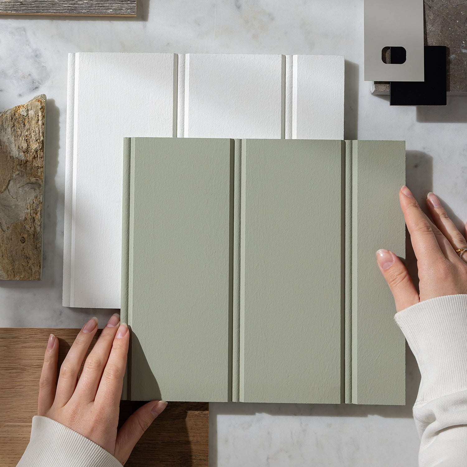 Legacy Beaded Tongue & Groove MDF Sample