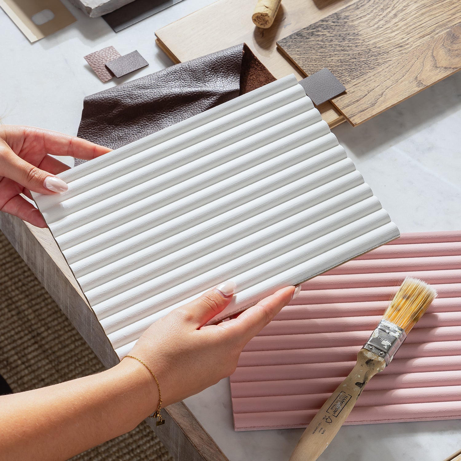 Legacy Reeded Fine MDF Sample