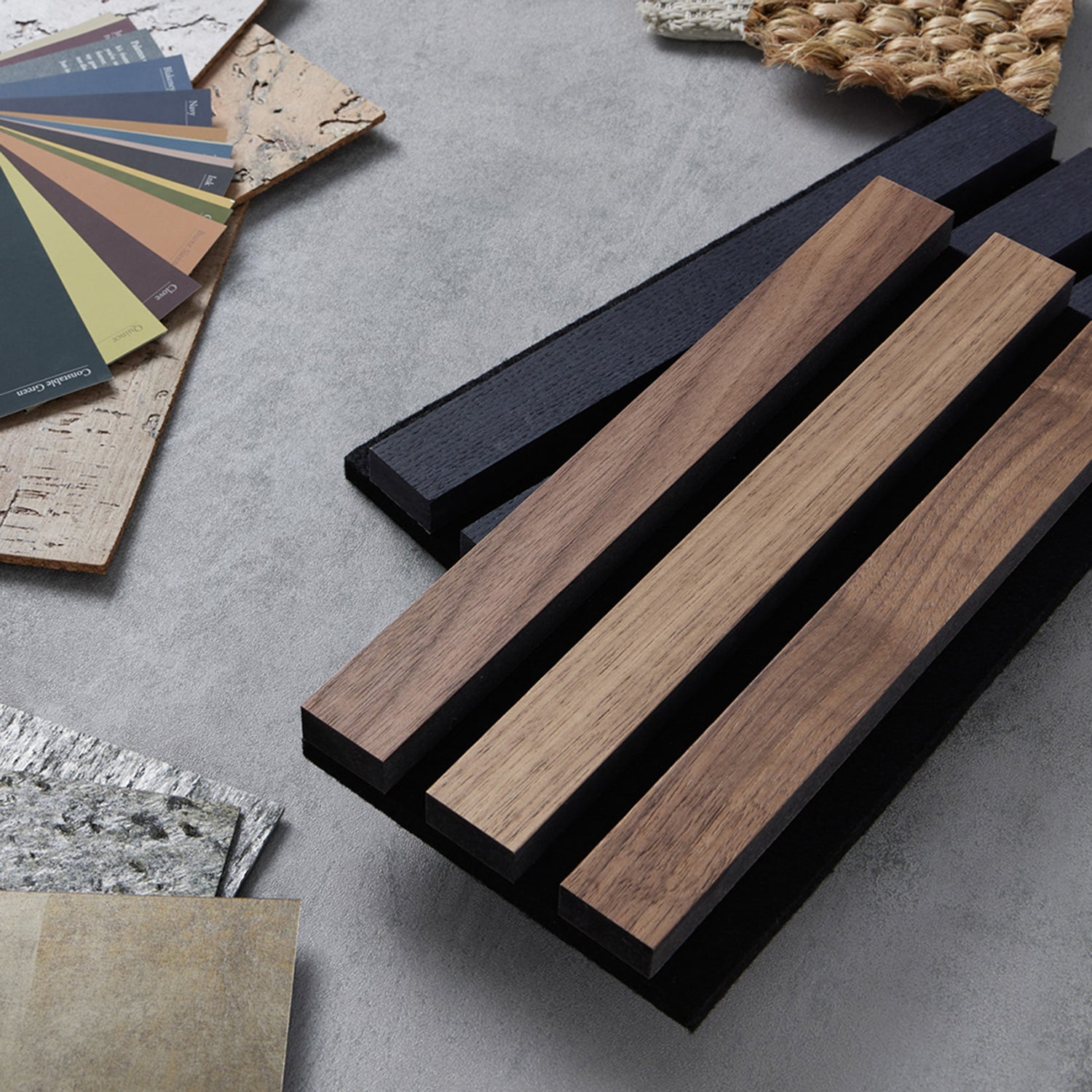 SlatWall American Walnut Sample