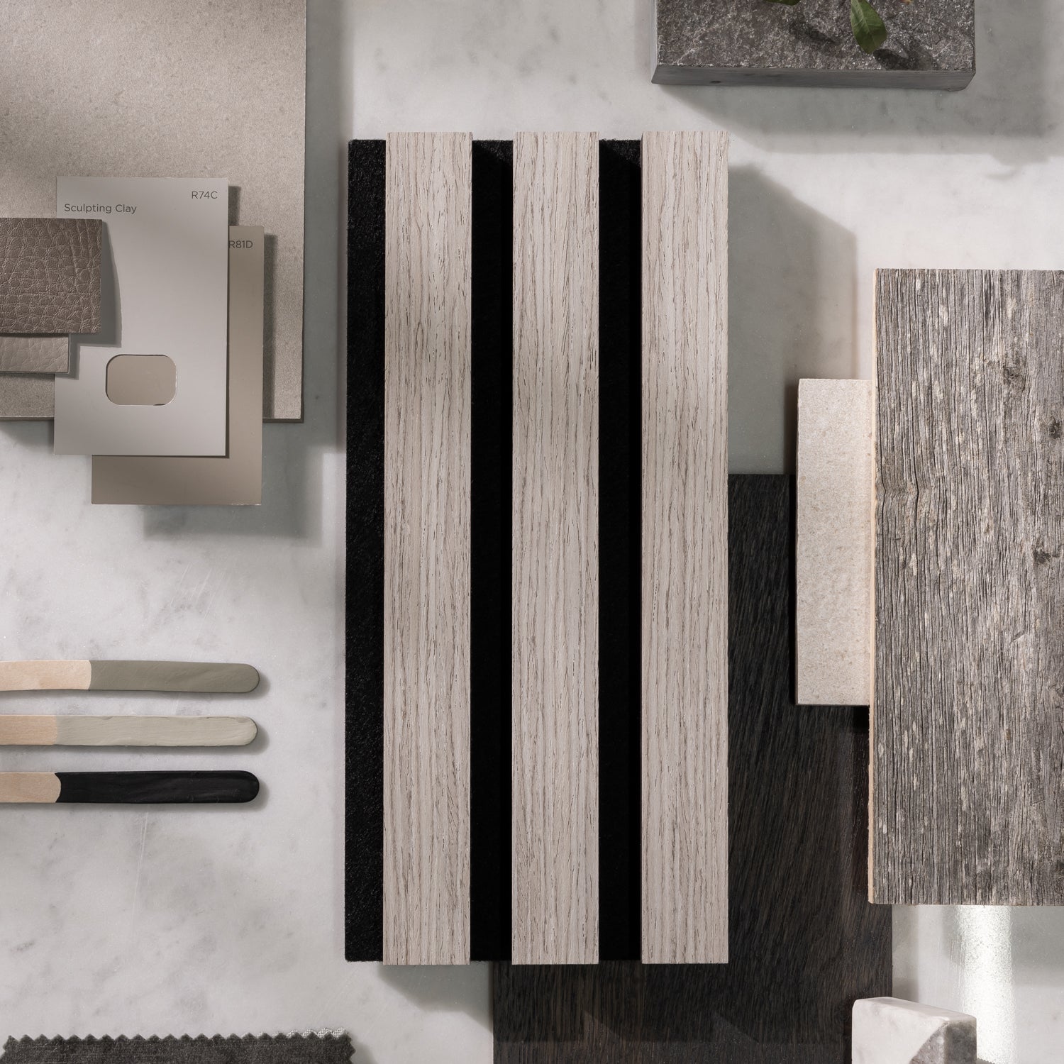 SlatWall Grey Oak Sample