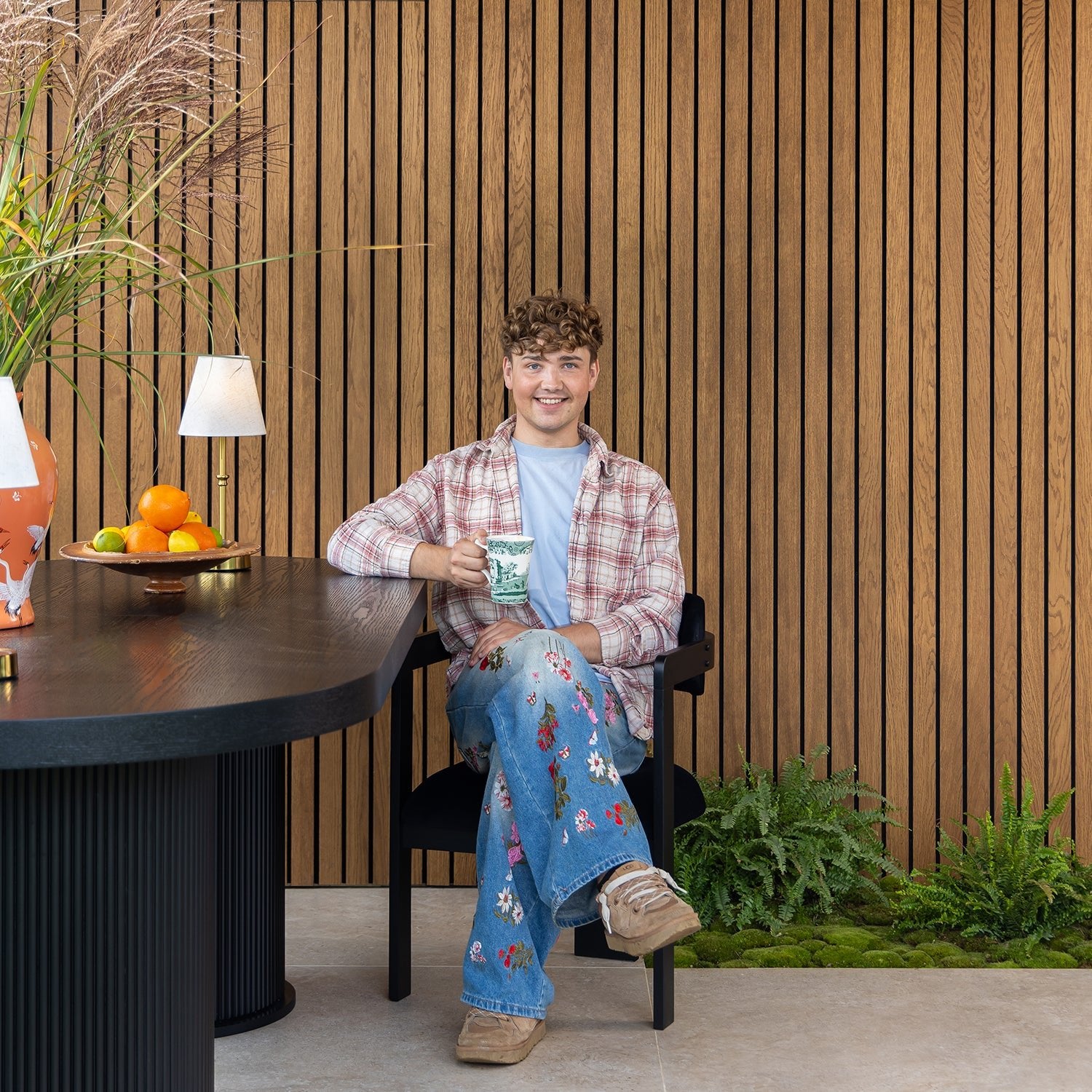 SlatWall Grand Acoustic Dark Oak Slatted Wall Panel