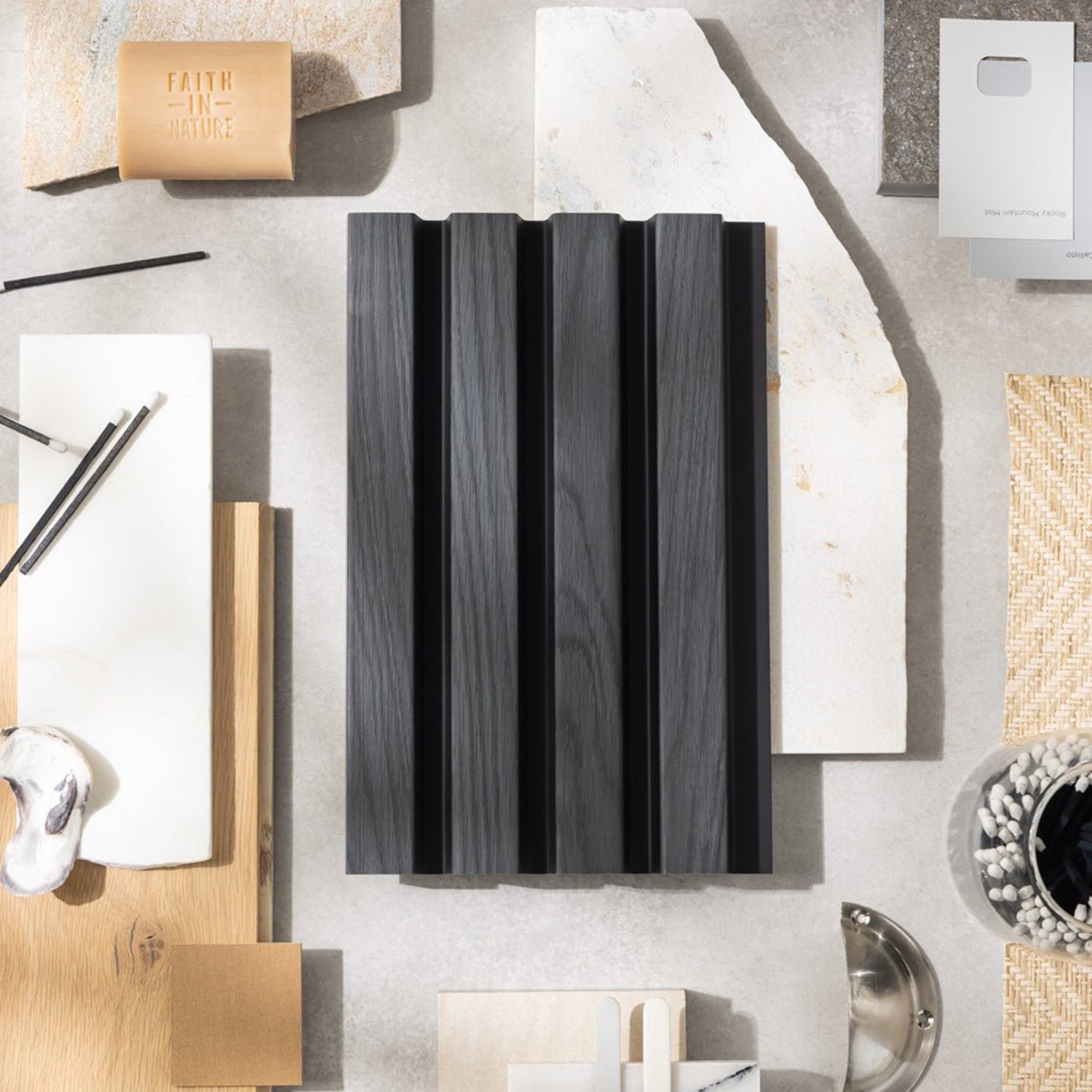 SlatWall Waterproof Charcoal Sample