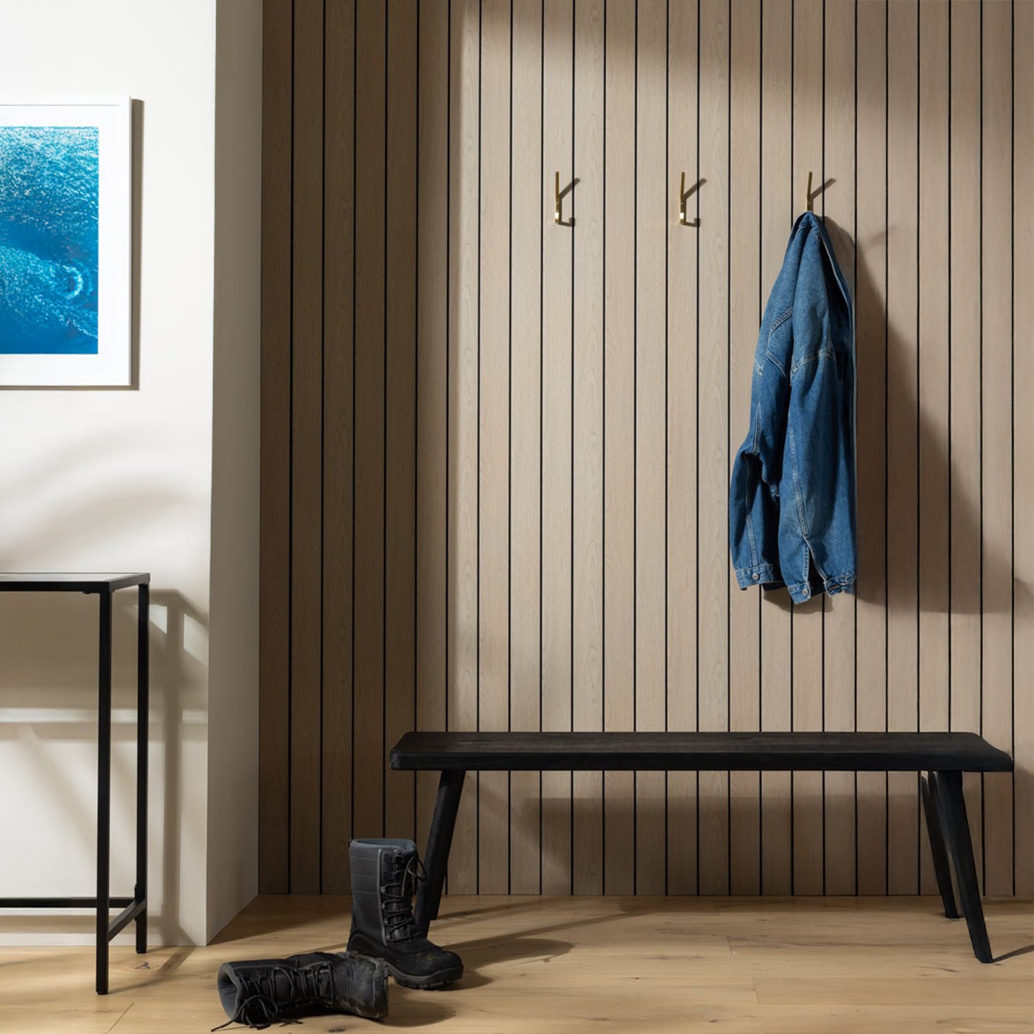 Tongue and Groove Waterproof Washed Oak