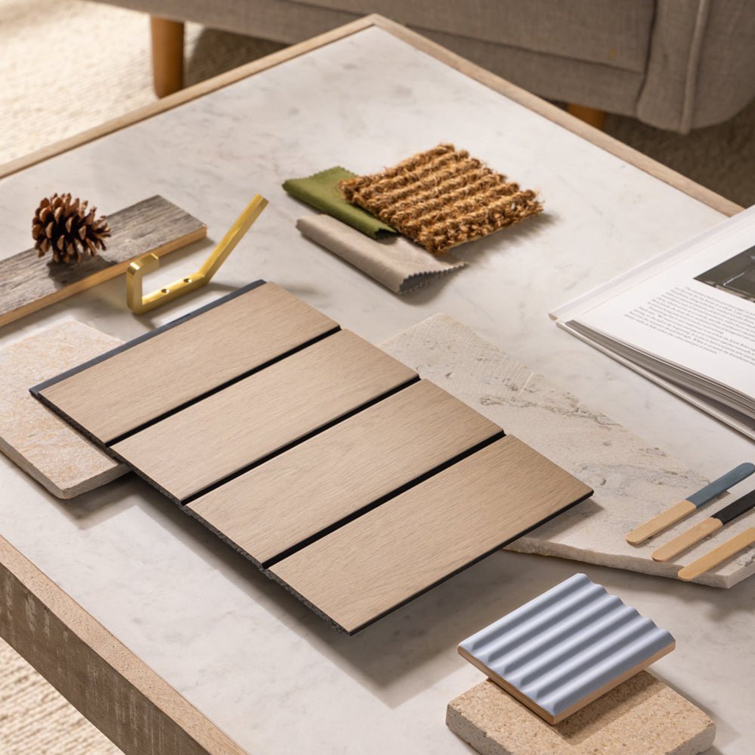 Tongue and Groove Waterproof Washed Oak Sample