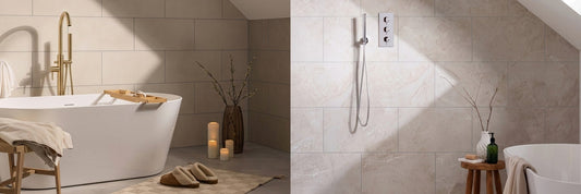 Create the Complete Tile Look with Grout-Free Bathroom Panels
