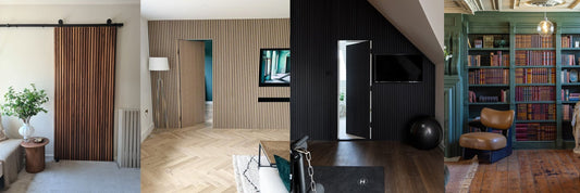 banner image for blog on creating hidden doors with wall panelling