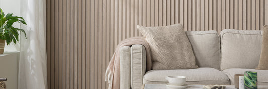 image of a sofa in a beige living room 