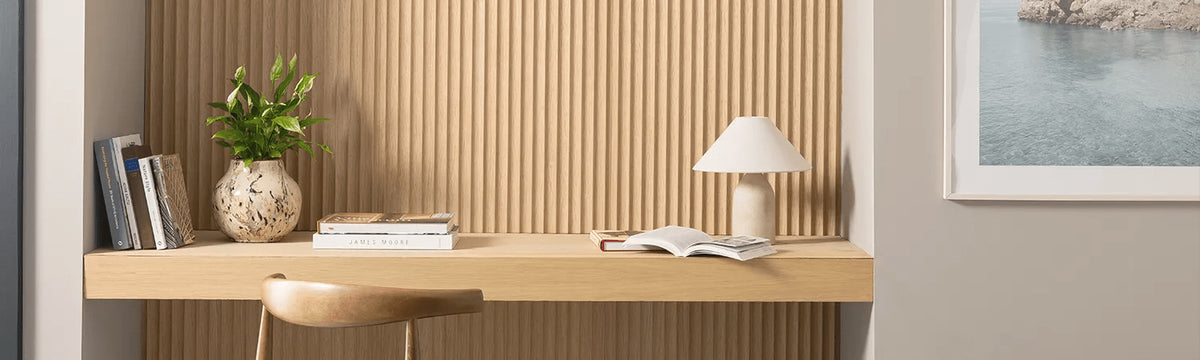 image to show the difference between a fluted panel and a reeded panel
