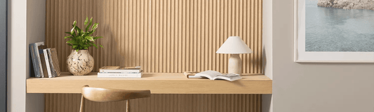 image to show the difference between a fluted panel and a reeded panel