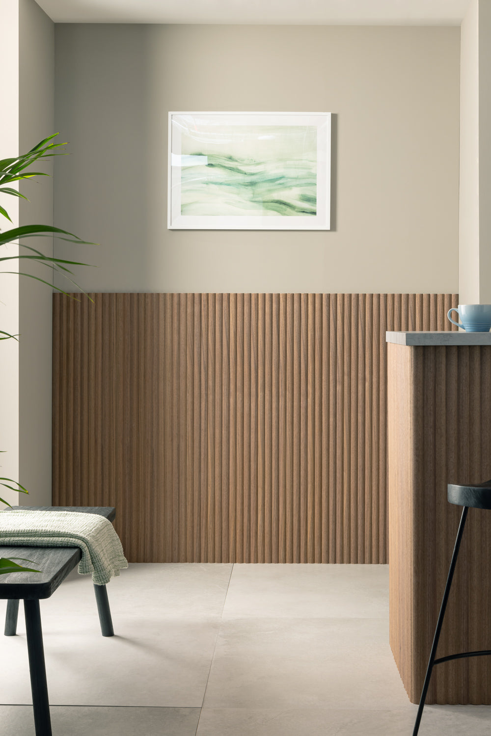 Walnut Reeded Panel Arborelle Walnut Reeded Wall Panel | Naturewall