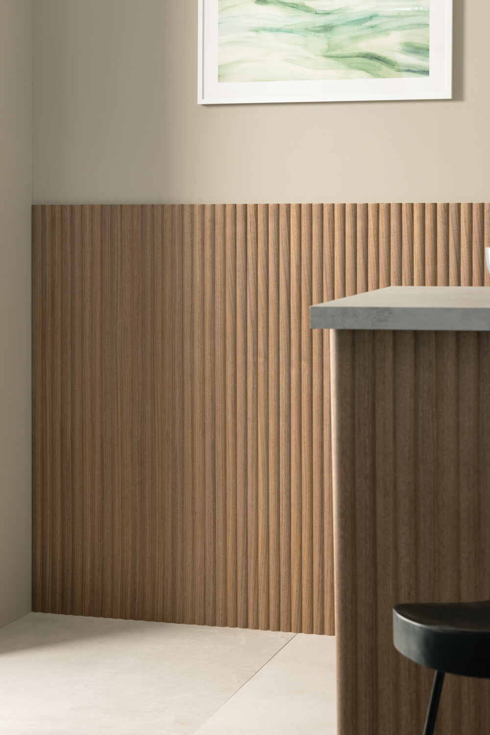 Walnut Reeded Panel Arborelle Walnut Reeded Wall Panel | Naturewall