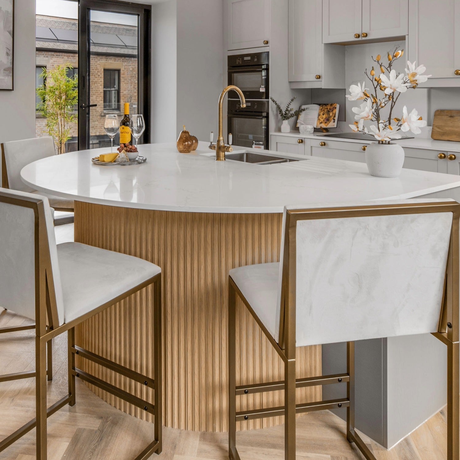 Arborelle Flex Light Oak Flexible Fluted Wood Effect Panel