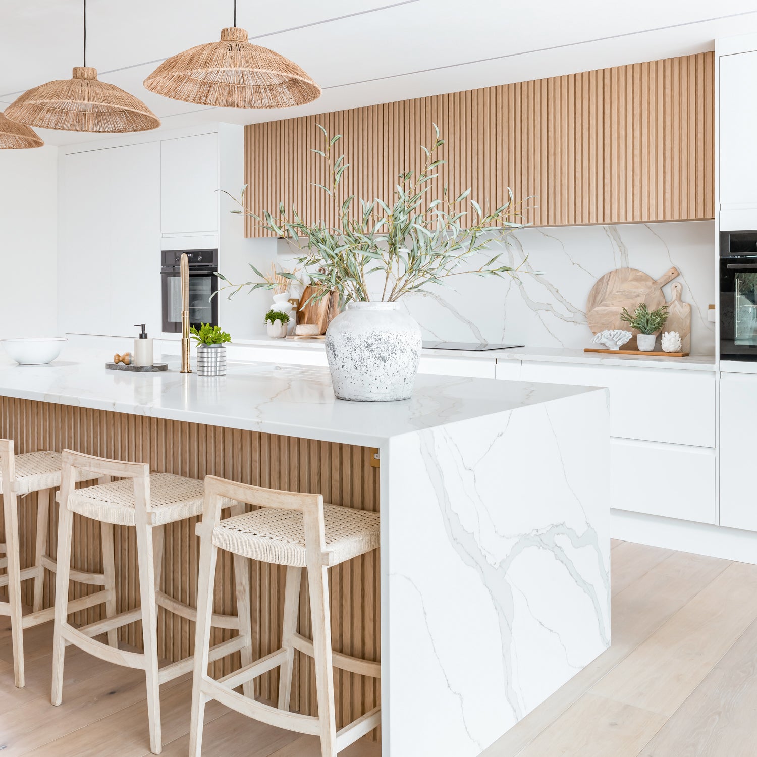 SlatWall Waterproof Natural Oak Panel