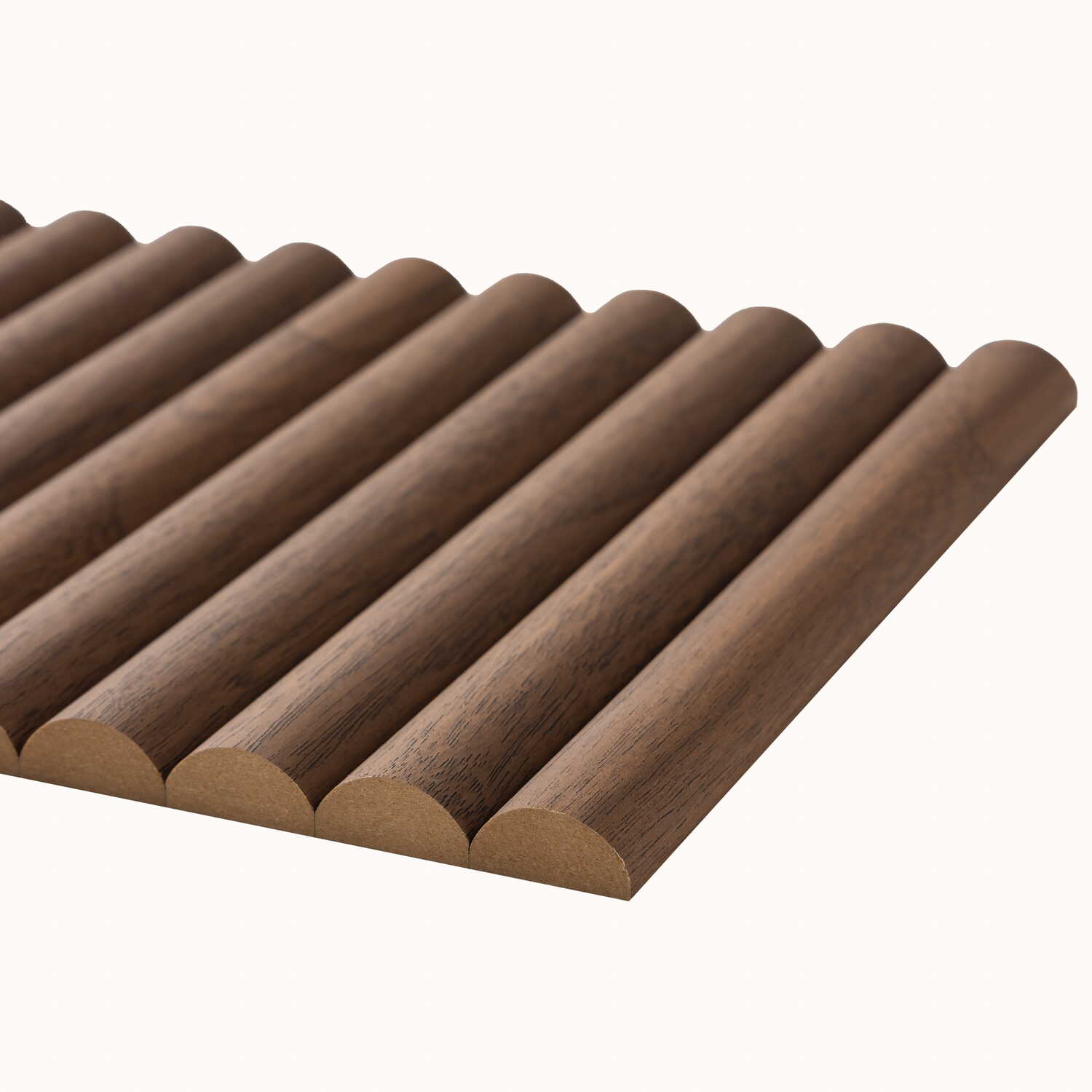 Walnut Reeded Panel Ribbed Wall Panels | Wood Effect, MDF & Waterproof Ribbed Panels ...