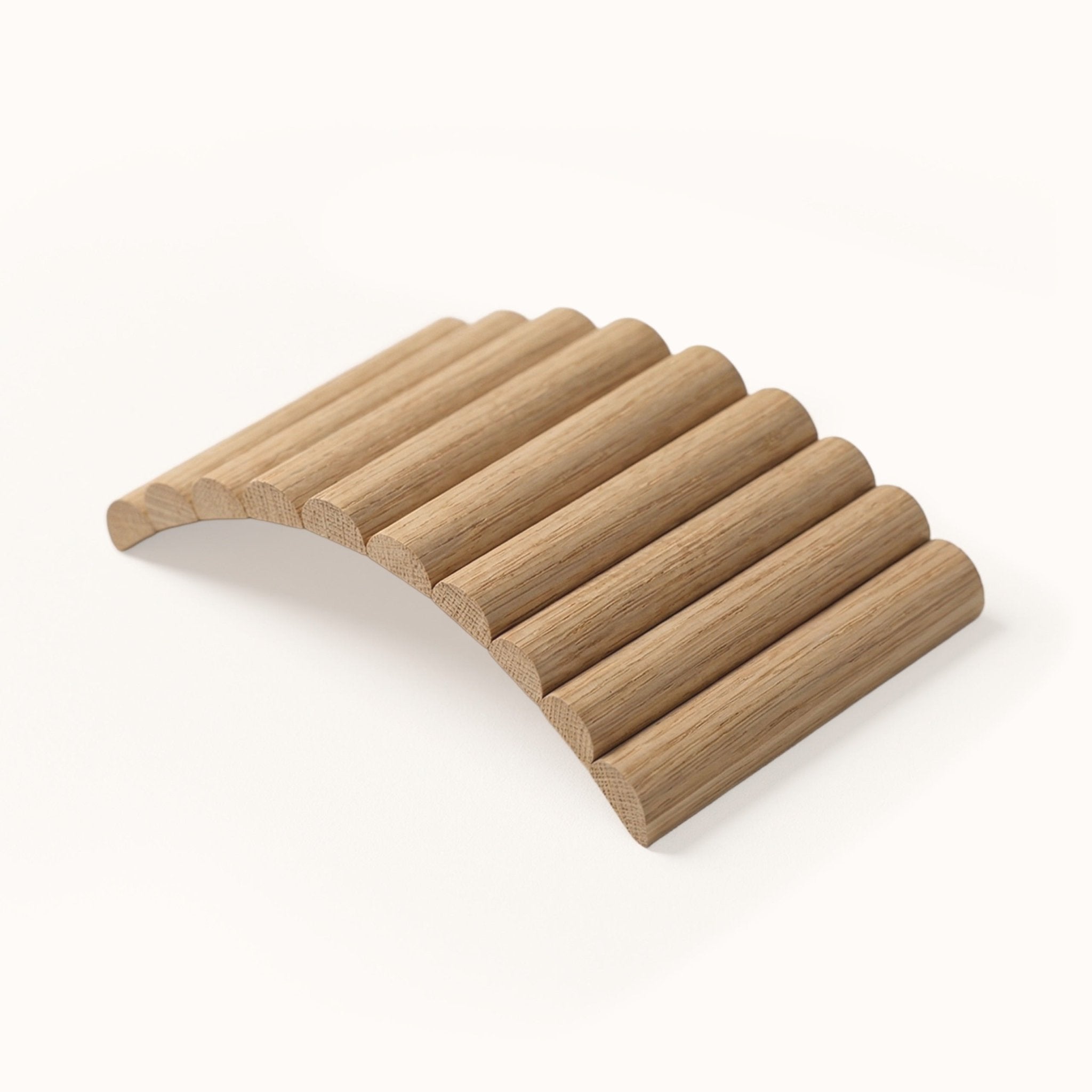Arborelle Flex Light Oak Flexible Reeded Wood Effect Sample