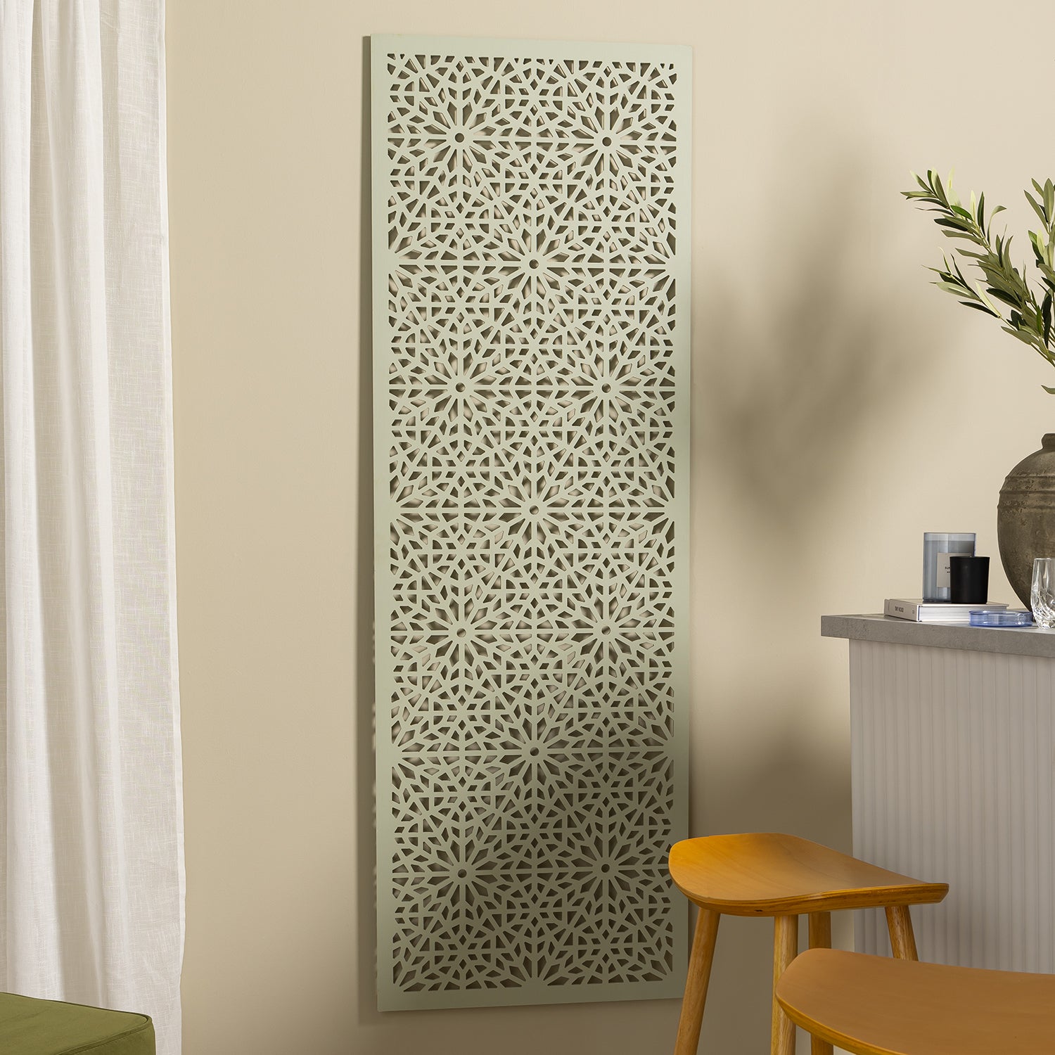 Green Porto Tile Decorative Garden Screen | Naturewall