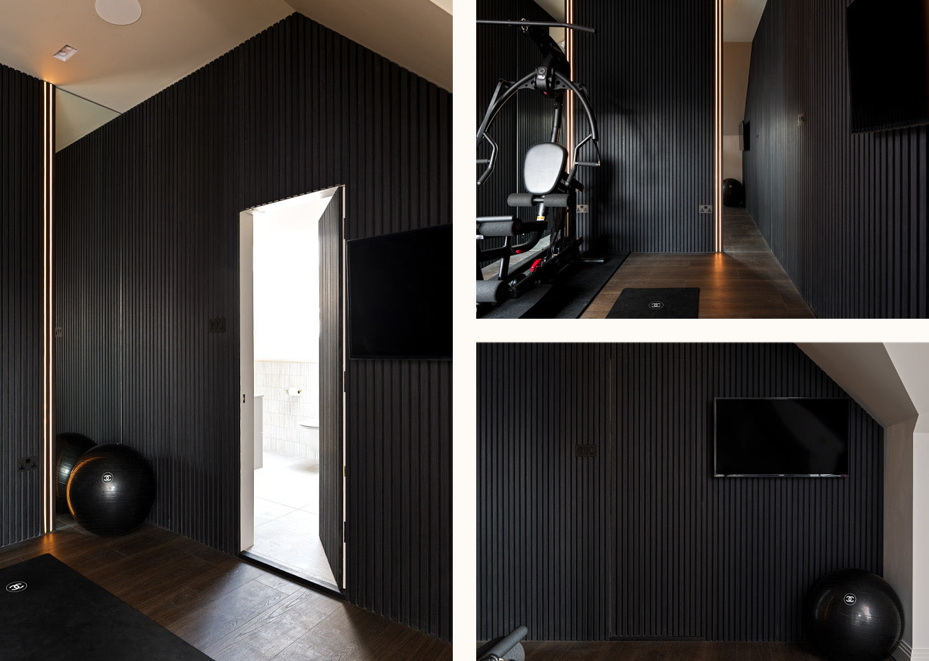 image to show example of a hidden door in a wall