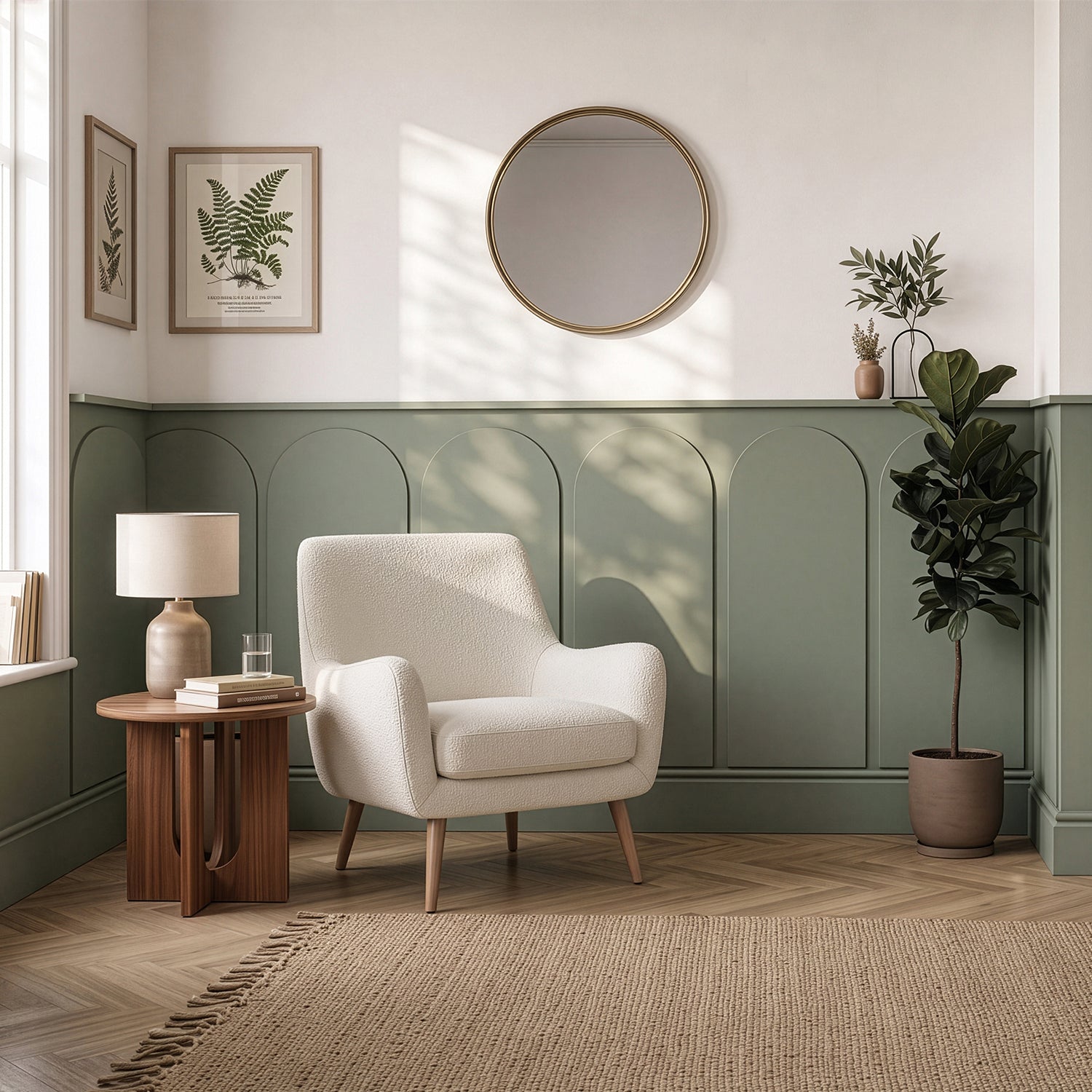 Scalloped MDF Paintable Wall Panel