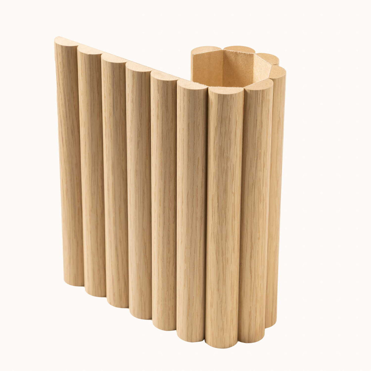 Arborelle Flex Light Oak Flexible Reeded Wood Effect Panel | Naturewall