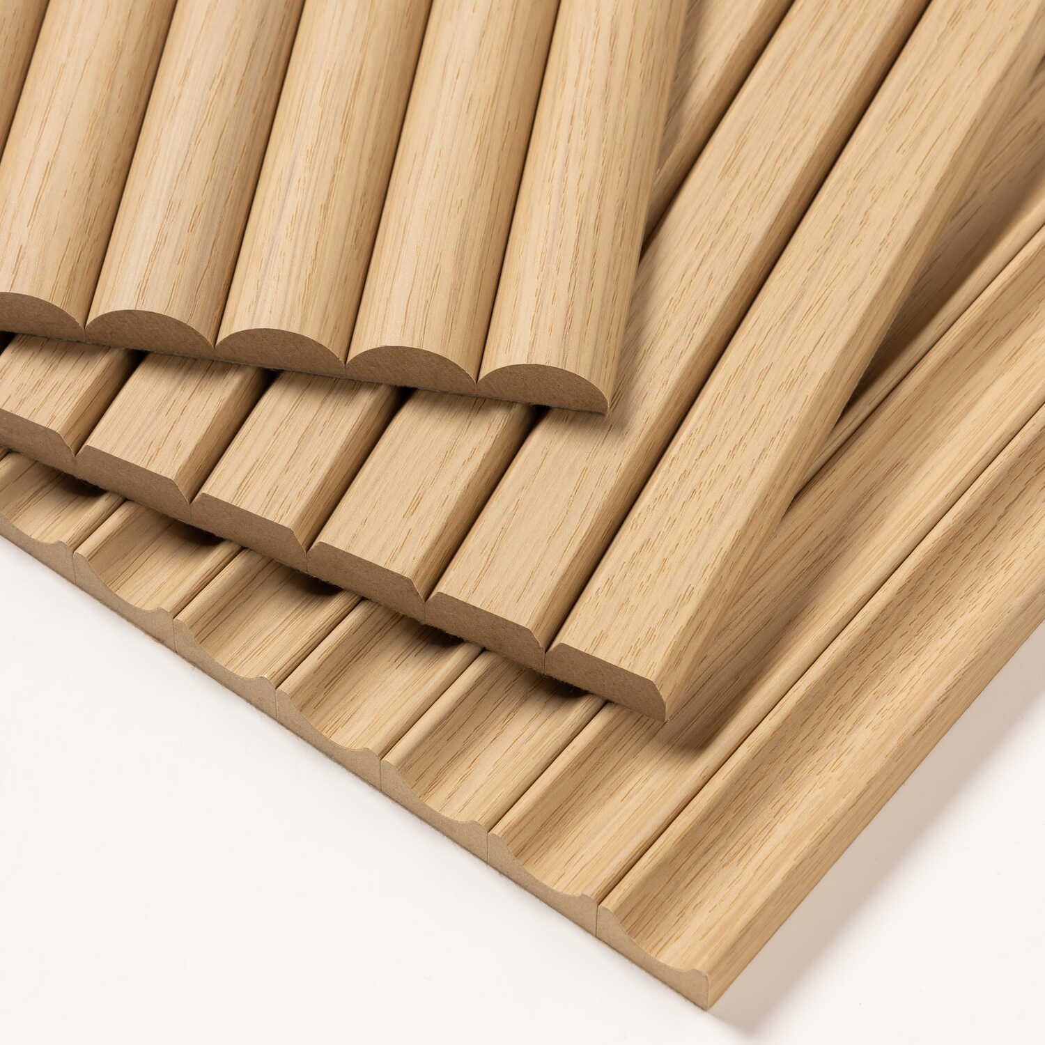 Foldable Reeded Wood Arborelle Flex Light Oak Flexible Reeded Wood Effect Panel | Naturewall