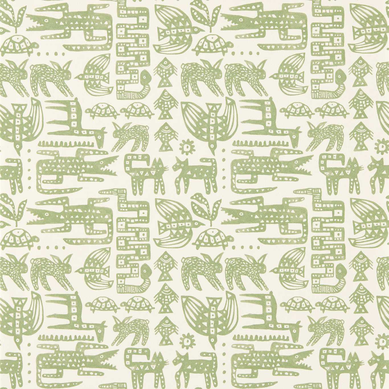 Scion Twycross Pine Green Wallpaper