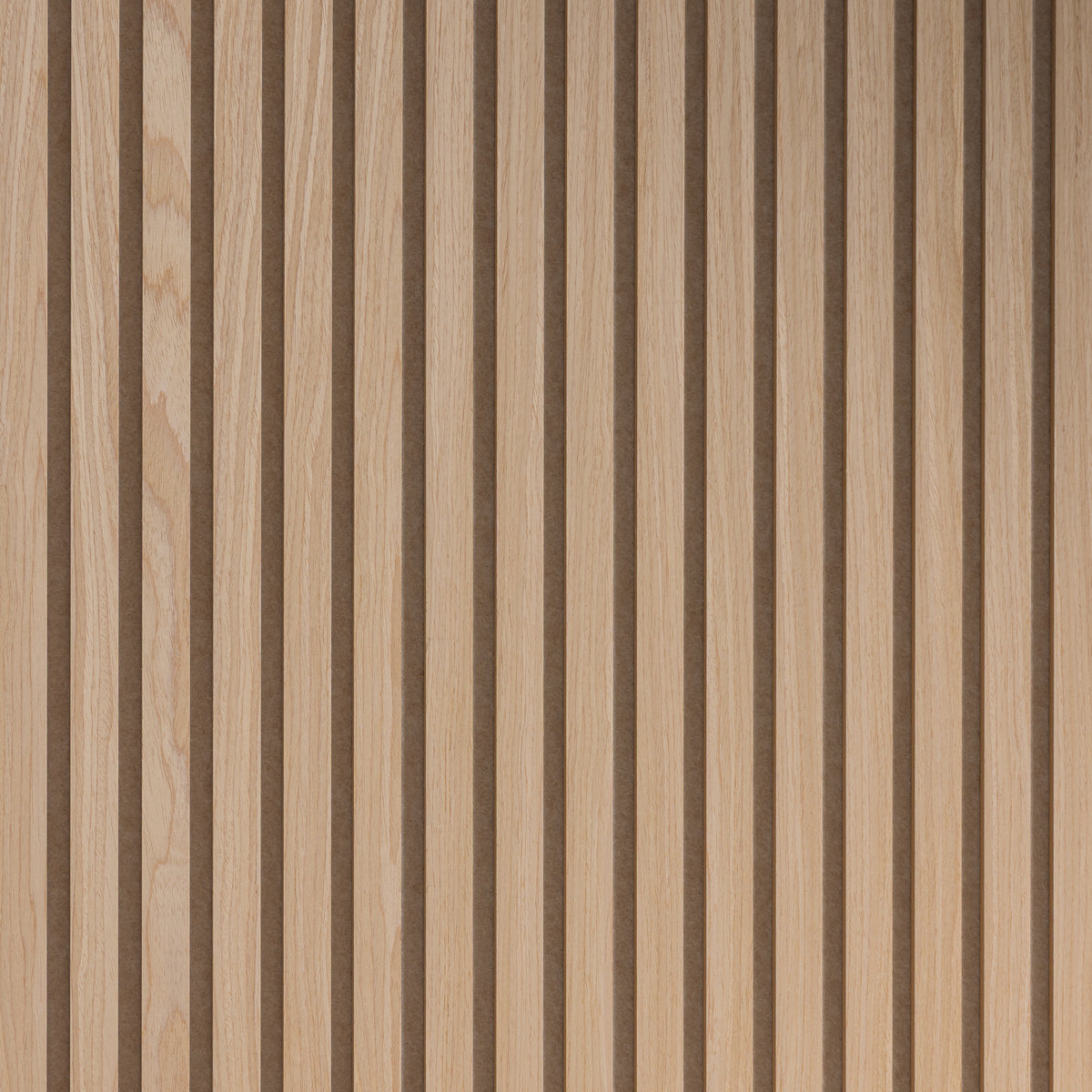 SlatWall Acoustic Natural Oak Panel on Beige Felt | Naturewall