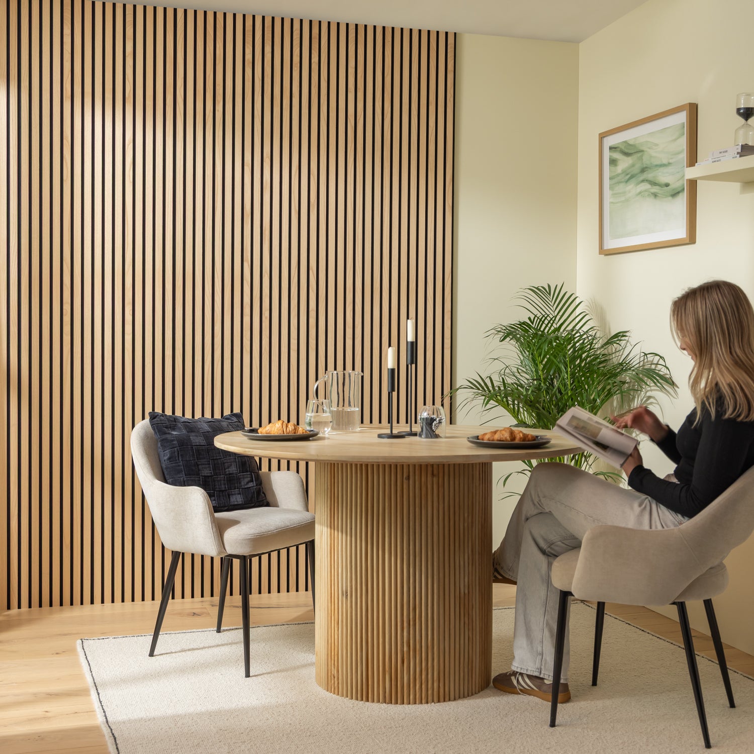 SlatWall Acoustic Crown Chestnut Panel