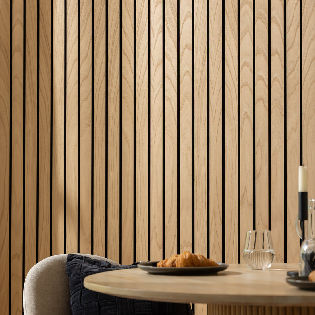 SlatWall Acoustic Crown Chestnut Panel| Naturewall