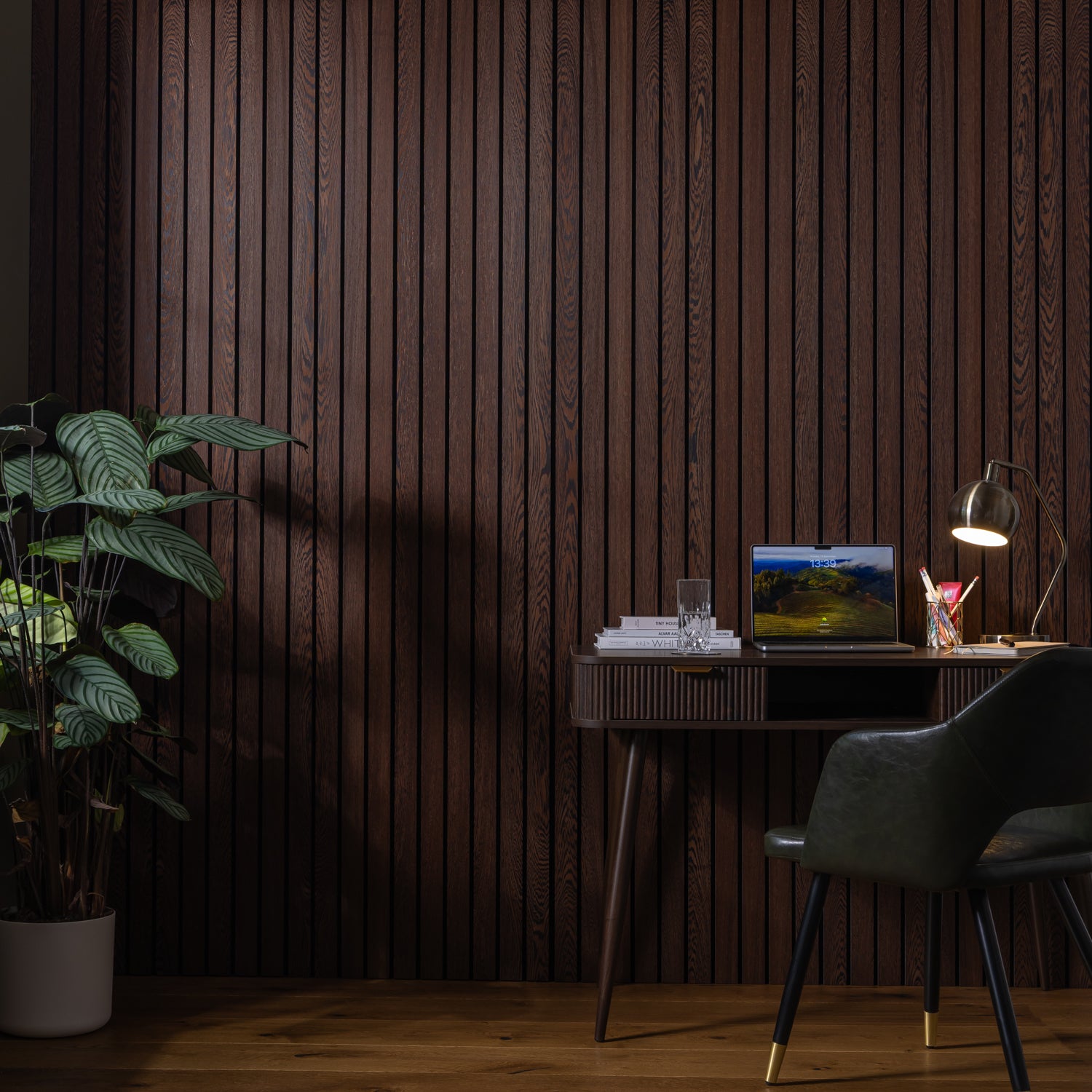 SlatWall Grand Acoustic Sappy Walnut Panel | Naturewall