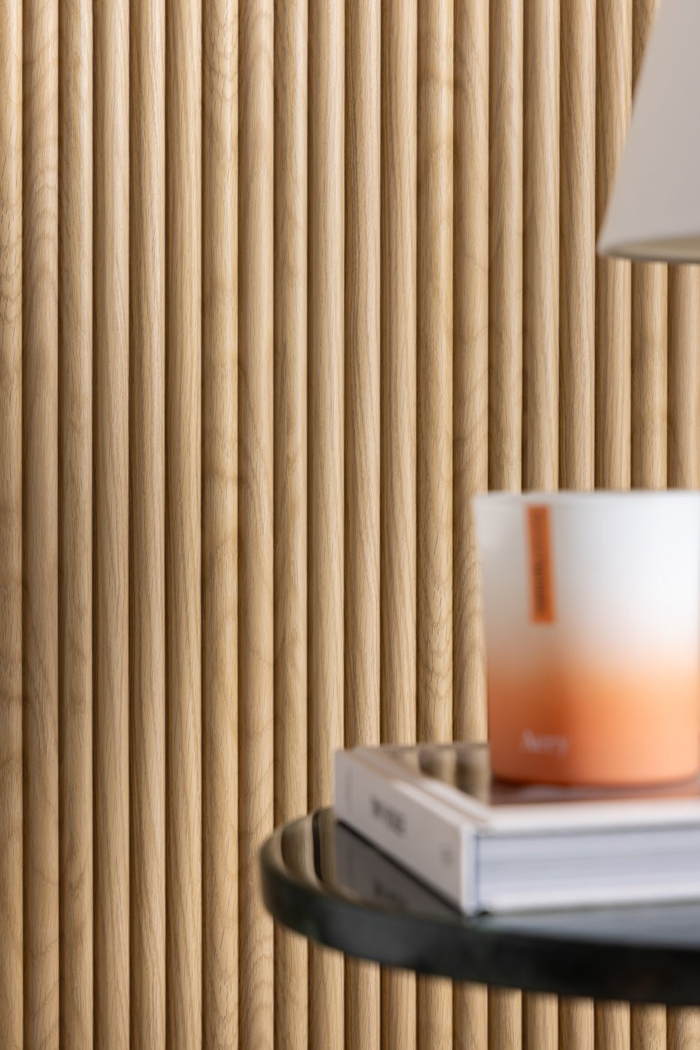 Reeded Fine Waterproof Natural Oak Panel | Naturewall