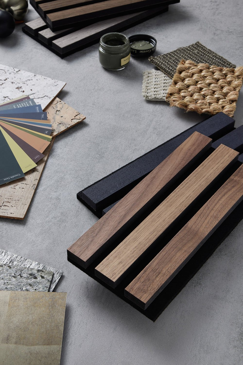 SlatWall American Walnut Sample
