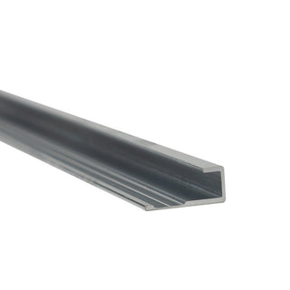 Sivara Polished Silver Aluminium U Joint Trim