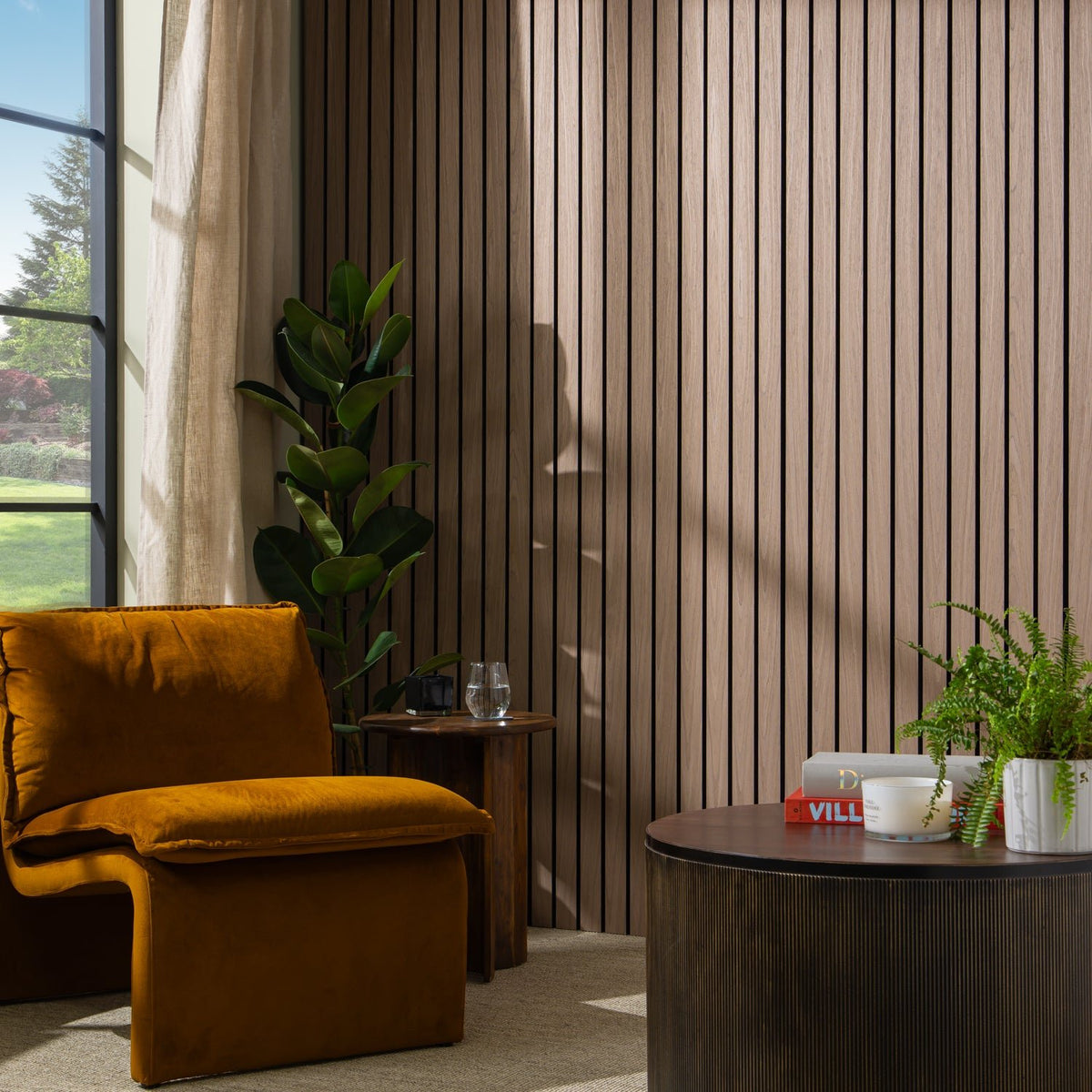 SlatWall Grand Walnut Panel | Naturewall