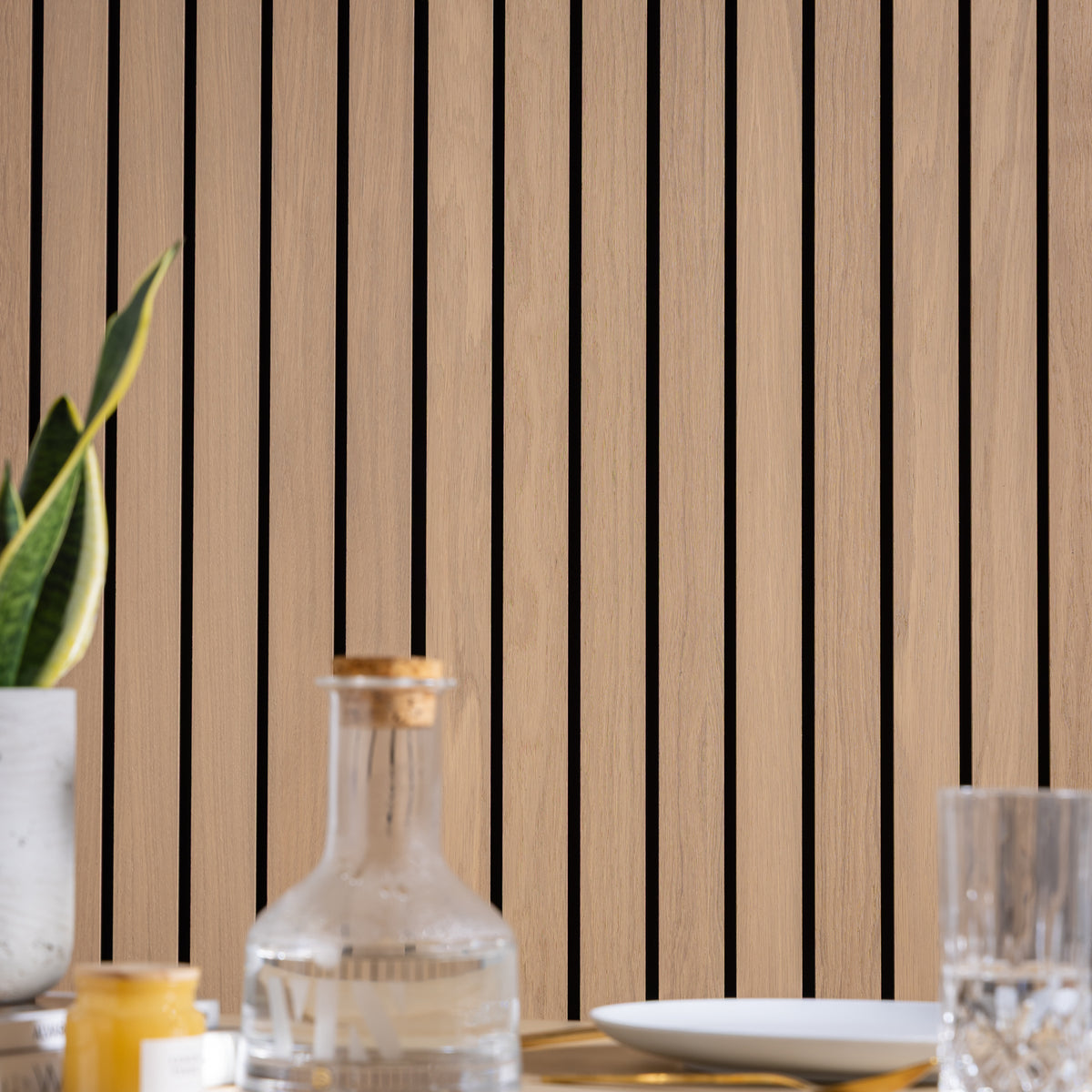 SlatWall Grand Acoustic Light Oak Panel | Naturewall