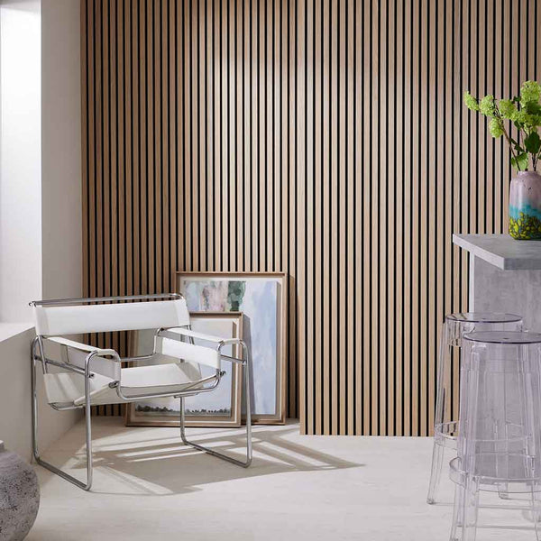 Grey Oak 3D Slat Wall Panel - Sulcado - Small Slat