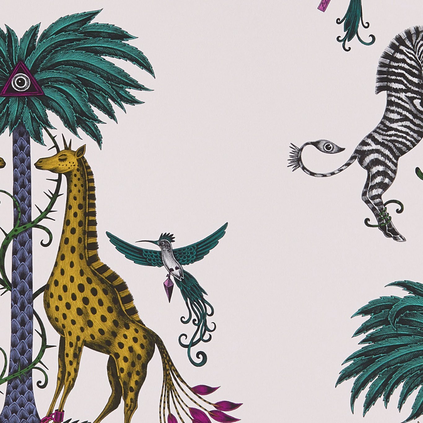 Clarke & Clarke Creatura Yellow Wallpaper